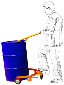 क्षमता <span class=keywords><strong>500kg</strong></span> ड्रम ट्राली/मोबाइल-वाहक ड्रम ट्रक/तेल के ड्रम वाहक - Product Image 4