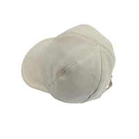 Zsiga - Conjunto de Accesorios DIY para Muñecas: Gorra de Béisbol de Algodón con Visera Curva, 2 Colores (Blanco y Beige), 10cm, Escala 1/8