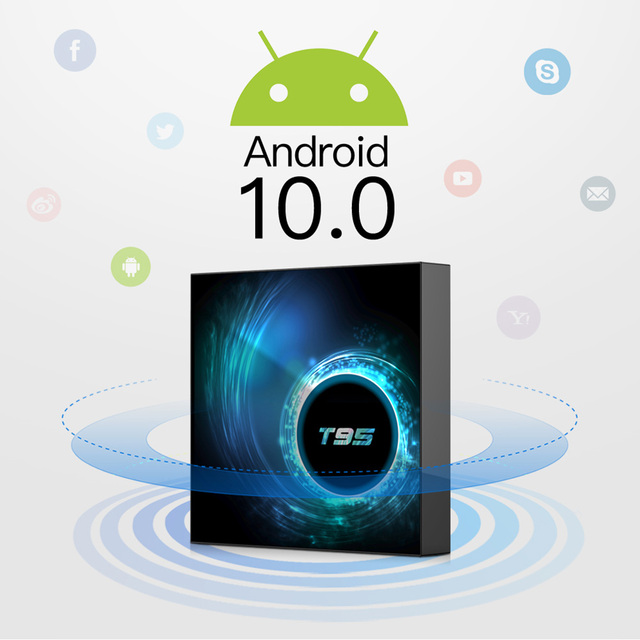 Support 6K ULTRA HD T95 Android 10 Tv Box 4gb Ram Allwinner H616 10bit HDR 4k Smart Android Tv Box