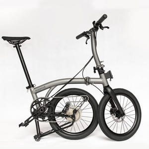 Bicicleta Plegable Aceoffix D10 de 18 Pulgadas y 10 Velocidades con Frenos de Disco Hidráulicos, Neumáticos Anchos y Horquilla de Fibra de Carbono - Product Image 4