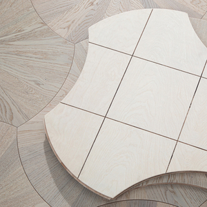 AVANTIMORA - Suelo de Parqué de Madera de Teca Multicapa Antideslizante, No Tóxico, Acabado Brillante, Grado AB, 15 mm, 18 mm, 20 mm, para Salas de Exposición - Product Image 1