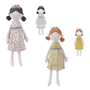 Mode Personaliseer Custom Pop Fabrikanten Rag Doll Voor Meisjes Knuffels Aangepaste Cartoon Pluche Speelgoed Geschenken