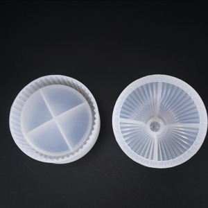 Khuôn silicon nhựa resin hình vương miện, kiểu dáng mới, hộp đựng tròn sọc, giao hàng nhanh, dùng làm dụng cụ làm bánh tự làm - Product Image 3