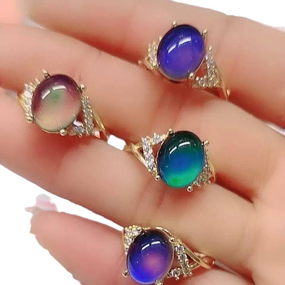 Cross Mood Rings Stylish Stress-Relieving Jewelry