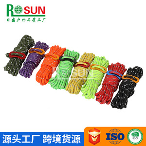 Custom Made 4Mm Reflective Nylon Tent <b>Guy</b> Lines Windproof Tarp <b>Ropes</b> Outdoor Camping Use - Product Image 4