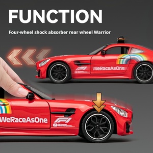 Modellino Auto da Corsa GTR in <span class=keywords><strong>Scala</strong></span> <span class=keywords><strong>1</strong></span>/<span class=keywords><strong>24</strong></span>, Diecast con Funzione Pull-Back, Suoni e Luci, Confezione Colorata, Regalo per Bambini - Product Image 4