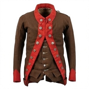 Manteau de style historique pour homme, croisé, formel, épais, avec patch au col, costume historique - Product Image 3