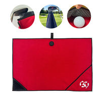 Serviette de golf magnétique 4-en-1 avec aimant super puissant, en microfibre gaufrée, avec brosse et icônes