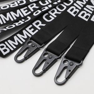 Porte-clés promotionnel personnalisé pour club automobile avec crochet aigle, accessoire pour passionné d'automobile, lanières jacquard robustes - Product Image 2