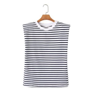 TAOP & ZA 2023 Amoi donna indossa spalline girocollo senza maniche camicia Basic Bottoming gilet di cotone t-Shirt Top 0858034 0858030