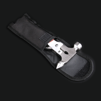 Martillo de Seguridad Multifuncional para Automóvil, Rompeventanas con Alicates de Acero Inoxidable, Personalizable OEM