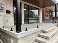 YL personnalisable moderne 304 316 balustrade de balcon en verre en acier inoxydable avec garantie de 5 ans
