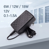 Adaptateur d'alimentation à découpage AC/DC de haute qualité 6W 12W 18W 12V 0.1A 1A 1.5A avec prises EU US UK, alimentation ITE pour caméra CCTV et WiFi