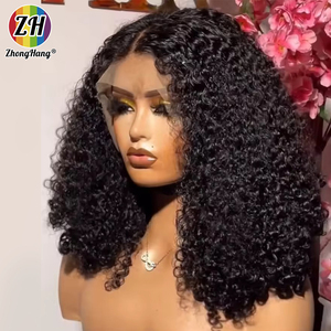 Perruques Courtes Bob Frisées Kinky en Cheveux Humains, Lace Front, Origine Cambodge, Pas Chères, Perruques HD Lace pour Femmes Noires, Coupe <span class=keywords><strong>Pixie</strong></span>, Perruques en Cheveux Humains - Product Image 1