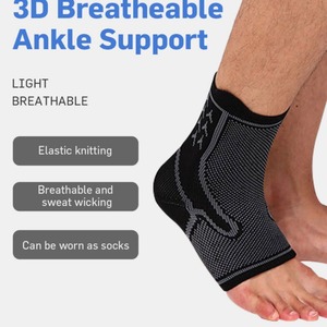 Soporte <span class=keywords><strong>de</strong></span> Tobillo Ligero, Suave, Acolchado, Difusor <span class=keywords><strong>de</strong></span> Presión, Duradero, Antideslizante, Cobertura Completa, para Recuperación, Fitness y Ejercicio - Product Image 1
