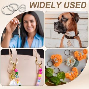 DIY Accessories Bulk Flat Split <b>Key</b> <b>Rings</b> Stainless Steel For Leather Craft Keychain - Product Image 6