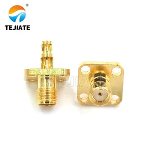 SMA-KF-1.13 4 hole flange Ethernet Connector Rj45 rj11 golden supplier solar m8 circular connector 1500v