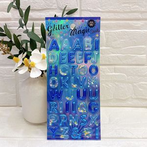 Autocollants 3D imperméables en gros pour enfants, motifs décoratifs colorés, autocollants d'art créatifs, designs holographiques, <span class=keywords><strong>alphabet</strong></span> anglais Princesse - Product Image 4