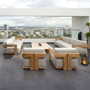 <span class=keywords><strong>Canapé</strong></span> d'Extérieur <span class=keywords><strong>en</strong></span> Alliage d'Aluminium, Mobilier <span class=keywords><strong>de</strong></span> <span class=keywords><strong>Jardin</strong></span> et <span class=keywords><strong>de</strong></span> Cour Tout Temps, <span class=keywords><strong>en</strong></span> Bois Imperméable et Anti-UV - Product Image 5