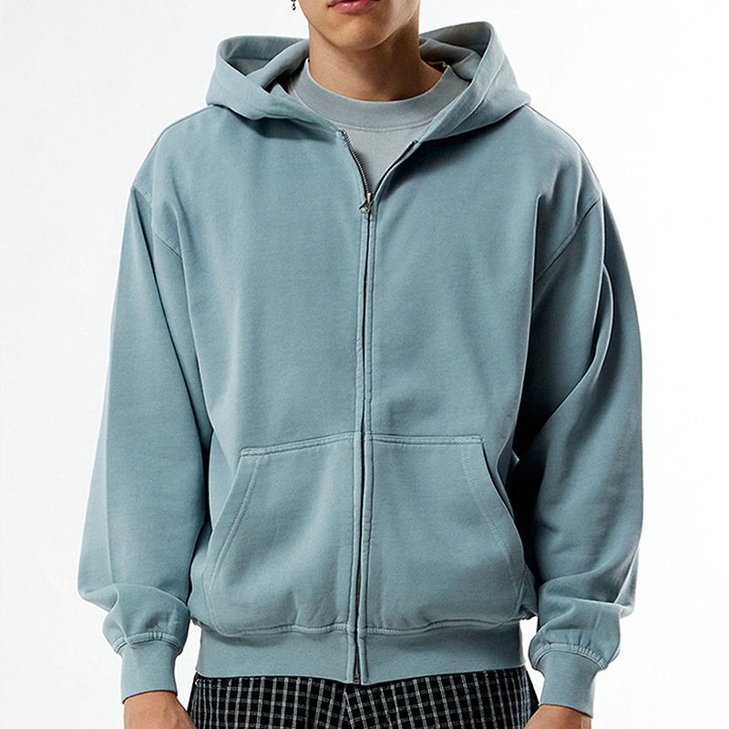 Ameri♡ VOLUME GATHERED ZIP UP HOODIE WARM_UP_ZIP_HOODIE_244J443_WHI