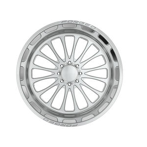Jantes Deep Dish forgées en aluminium chromé pour camion, roue simple surdimensionnée, personnalisées OEM & ODM, entièrement polies, 26 pouces 8x180, tout-terrain F-150 - Product Image 2