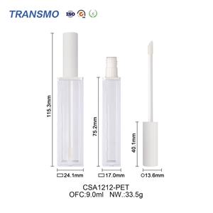 Tubos de Brillo Labial Cuadrados OEM, Envase de Lápiz Labial Líquido, Botella Única para Aceites Labiales, Tubos de PET - Product Image 2