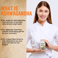 100% suppléments alimentaires sains pour la thyroïde à base de plantes capsules Ashwagandha