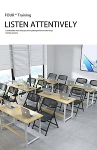 <span class=keywords><strong>Silla</strong></span> Plegable con Respaldo de Malla Transpirable, Asiento Portátil y Plegable para Eventos al Aire Libre, Bodas, Fiestas, Hogar, Oficina, Estudio, Comedor - Product Image 4