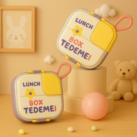 Boîte à lunch à 2 compartiments, chauffable au micro-ondes, de qualité alimentaire, résistante aux hautes températures, scellée, grande capacité, pour le camping