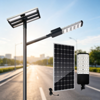 Lampe solaire intelligente à panneau séparé, tout-en-un, pour projets gouvernementaux