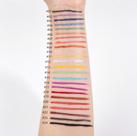 Pena Gel Eyeliner Label Pribadi Laris Manis, Berkilau, Tahan Air, Tahan Lama, Berkualitas Tinggi, Warna-Warni