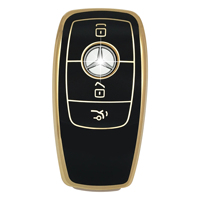 Housse de porte-clés lisse et Durable, étui à télécommande adapté pour mercedes-benz A220 E63S AMG e-class GLE 350 4MATIC E300 E400 E43 W213 Smart