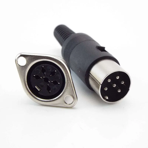 Soldeer Connector Din 3 4 5 6 7 8 Pin Din Mannelijke Vrouwelijke Plug Met Plastic Handvat + Vrouwelijke Socket Romp Paneel Mount Chassis - Product Image 4