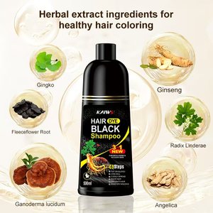 Crème colorante capillaire semi-permanente sans ammoniaque à base de gingembre et de ginseng, couvre les <span class=keywords><strong>cheveux</strong></span> gris, couleur longue durée, tous types de <span class=keywords><strong>cheveux</strong></span> - Product Image 5