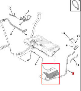 9678454580 YL00019780 Tangki Karbon Bensin Karbon untuk Peugeot 508 untuk Citroen C5 C6 - Product Image 2