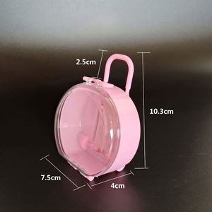 <b>Mini</b> Cute Round Suitcase Plastic Candy Box, Jewelry Storage Case <b>Desk</b> Decor for Wedding Favors and Promotional Gifts - Product Image 4