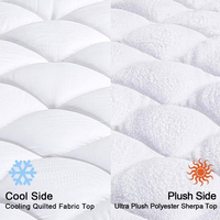 AOSEN Protège-matelas imperméable blanc matelassé en pur coton avec TPU anti-fuite et poches profondes – Vente en gros usine