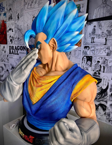 Statue Buste en Résine GK Super Saiyan Blue <span class=keywords><strong>Vegito</strong></span> à l'Échelle 1/1 pour Collection de Fans de Personnages d'Anime, Décoration d'Intérieur, Cadeau - Product Image 2
