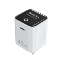 Chargeur d'écran 45W GaN PD à charge rapide, chargeur AI pour ordinateur portable, téléphone, tablette EN 50075 EN 62368