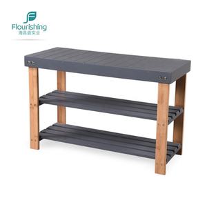 <span class=keywords><strong>Banco</strong></span> <span class=keywords><strong>de</strong></span> Zapatos <span class=keywords><strong>de</strong></span> Madera Moderno Personalizado <span class=keywords><strong>de</strong></span> 3 Niveles para Organizar la Entrada - Product Image 1