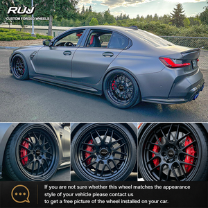 Jantes en alliage forgé style RS-GT personnalisées, légères, 2 pièces, performance, à profil profond, 18, 19, 20 pouces pour <span class=keywords><strong>BBS</strong></span> BMW M3 M4 M5 G80 F80 - Product Image 2