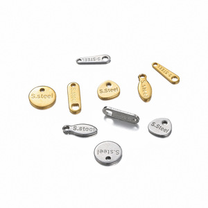 Pendentif rond en acier inoxydable, accessoire de bijouterie en métal pour bricolage, vente en gros - Product Image 1