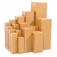 Boîtes d'expédition en carton ondulé Kraft RSC à fentes, personnalisables avec logo, taille sur mesure, écologiques, commande en gros directe usine, faible MOQ
