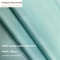 Tissu en Soie de Lait 100% Polyester Imprimé, Doublure Tricotée Haut de Gamme, Double Face Anti-Boulochage 50D pour Hauts d'Enfants Filles