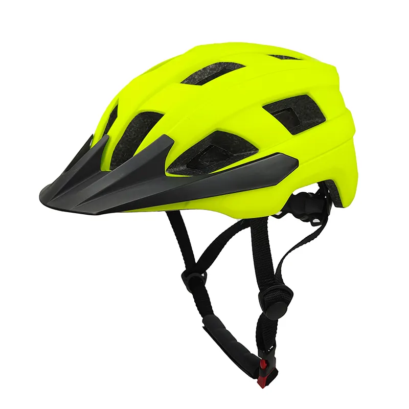 Mtb Mountainbike Helm Allround Fietshelm Met Vizier En Led Licht Op De Achterkant