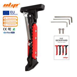 Ulip V2 17 CM Black Red Adjustable Fit for 9bot Max G30 Electric Scooter Kickstand Aluminum Foot Support <b>Footrest</b> Side Stand - Product Image 1