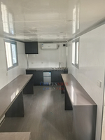 Bureau Conteneur Mobile sur Roues pour Chantier Extérieur de Construction, Caravane de Bureau
