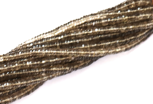 Cuentas Heishi con forma de neumático facetado de cuarzo ahumado de grado Premium, 15 pulgadas de longitud, 5 a 7MM, corte de rueda facetada, joyería de cuentas de piedras preciosas - Product Image 5