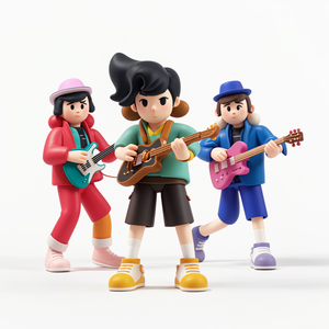 Statuetta Personalizzata di Musicista, Decorazione da Tavolo, Scultura di Pianista in PVC, Figurina di Oboista, Sassofonista, Ballerino, <span class=keywords><strong>Action</strong></span> <span class=keywords><strong>Figure</strong></span> Hard Rock - Product Image 3