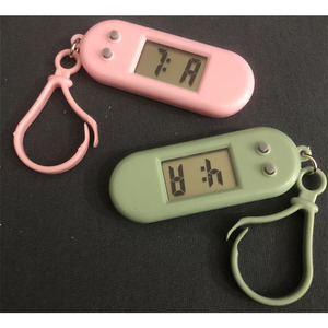 <b>Digital</b> LCD Keychain <b>Clock</b> Small Hanging Watch Battery Powered Timer For Students Exams Back To School - Product Image 2